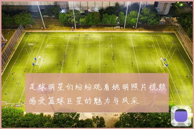 足球明星们纷纷观看姚明照片视频感受篮球巨星的魅力与风采