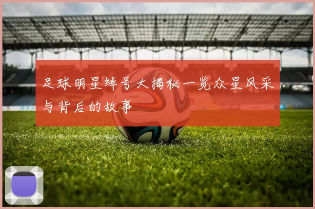 足球明星绰号大揭秘一览众星风采与背后的故事